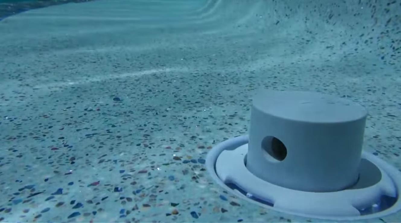 Paramount PV3 Automatic In-Floor Pool Cleaning System Nozzle With Cap, Gray, 004627506008